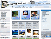 Tablet Screenshot of beamer-leinwand-profi.de